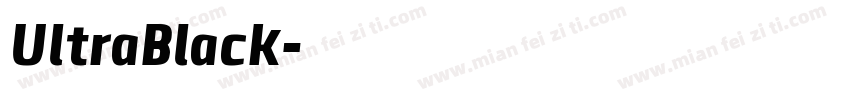 UltraBlack字体转换