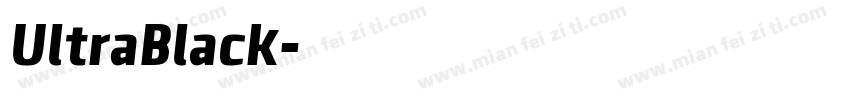 UltraBlack字体转换