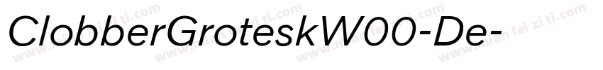 ClobberGroteskW00-De字体转换