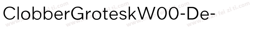ClobberGroteskW00-De字体转换