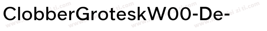 ClobberGroteskW00-De字体转换