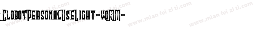 ClobotPersonalUseLight-voMM字体转换