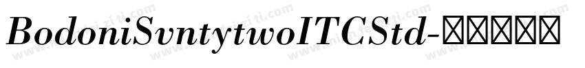 BodoniSvntytwoITCStd字体转换