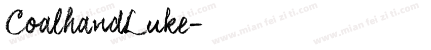 CoalhandLuke字体转换