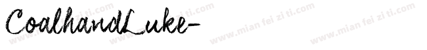 CoalhandLuke字体转换