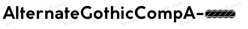 AlternateGothicCompA字体转换
