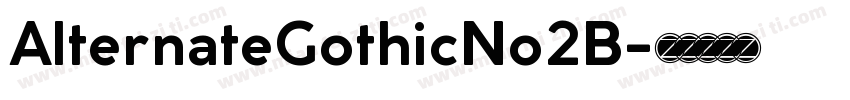 AlternateGothicNo2B字体转换