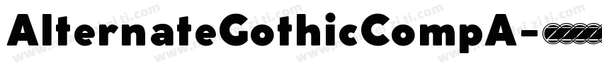 AlternateGothicCompA字体转换