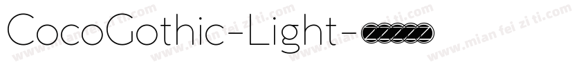 CocoGothic-Light字体转换