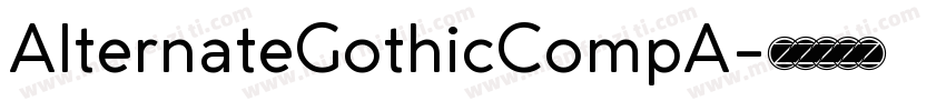 AlternateGothicCompA字体转换