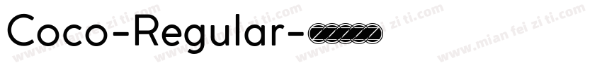 Coco-Regular字体转换