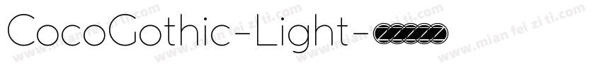 CocoGothic-Light字体转换