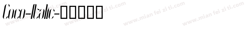 Coco-Italic字体转换
