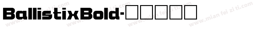 BallistixBold字体转换