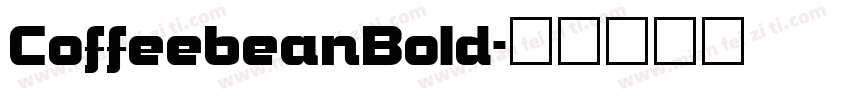 CoffeebeanBold字体转换