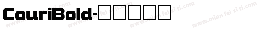 CouriBold字体转换