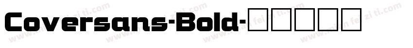 Coversans-Bold字体转换
