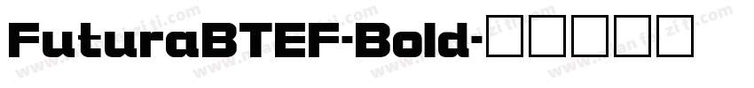 FuturaBTEF-Bold字体转换