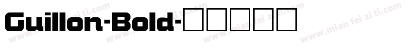 Guillon-Bold字体转换