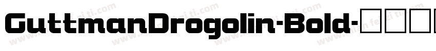 GuttmanDrogolin-Bold字体转换