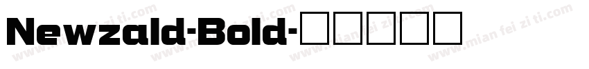 Newzald-Bold字体转换