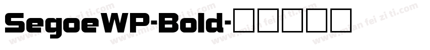 SegoeWP-Bold字体转换