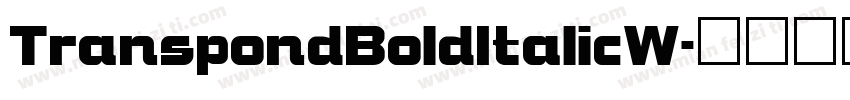 TranspondBoldItalicW字体转换