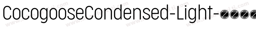 CocogooseCondensed-Light字体转换