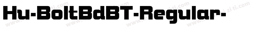 Hu-BoltBdBT-Regular字体转换