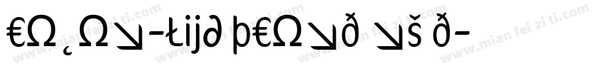 Cocon-LightCondensed字体转换