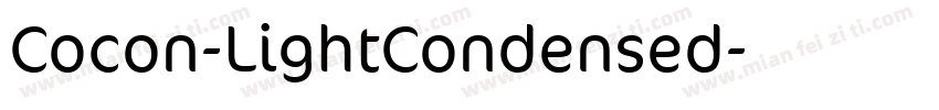 Cocon-LightCondensed字体转换