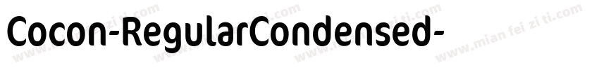 Cocon-RegularCondensed字体转换