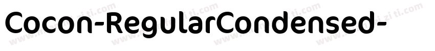 Cocon-RegularCondensed字体转换
