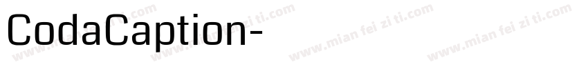 CodaCaption字体转换