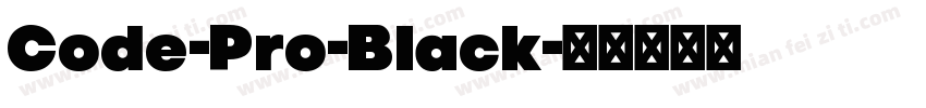 Code-Pro-Black字体转换