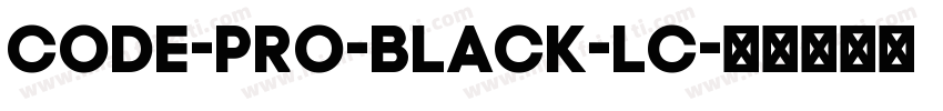 Code-Pro-Black-LC字体转换