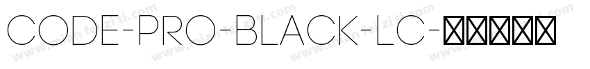 Code-Pro-Black-LC字体转换