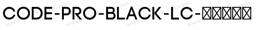 Code-Pro-Black-LC字体转换