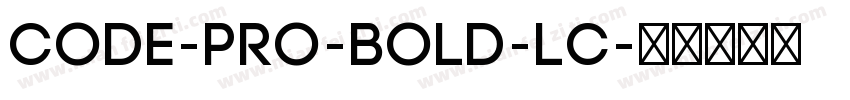 Code-Pro-Bold-LC字体转换