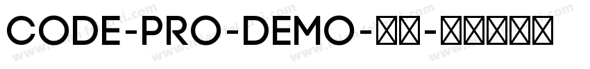 Code-Pro-Demo-常规字体转换