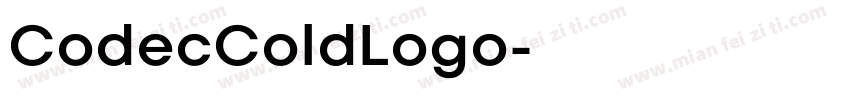 CodecColdLogo字体转换