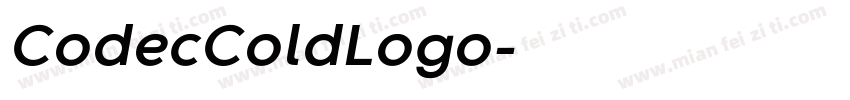 CodecColdLogo字体转换