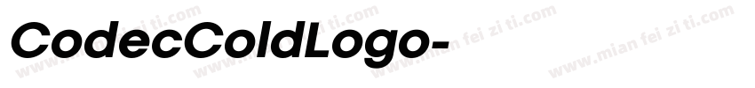 CodecColdLogo字体转换