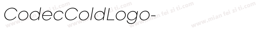 CodecColdLogo字体转换