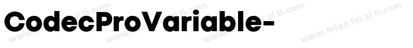 CodecProVariable字体转换