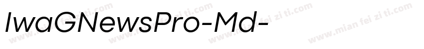 IwaGNewsPro-Md字体转换