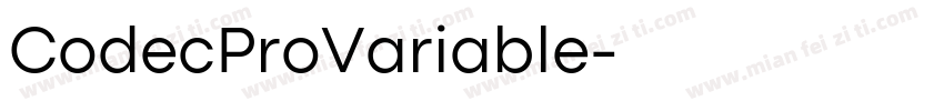 CodecProVariable字体转换