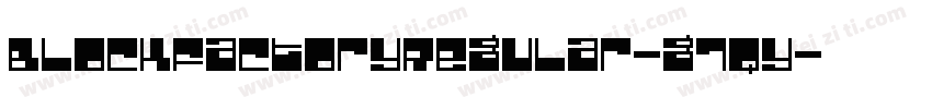 BlockFactoryRegular-G7qy字体转换
