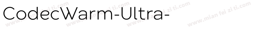 CodecWarm-Ultra字体转换