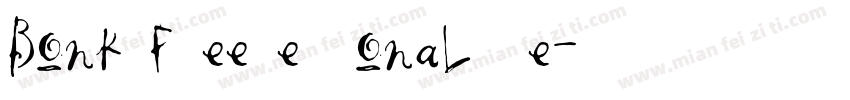 Bonkyfreepersonaluse字体转换